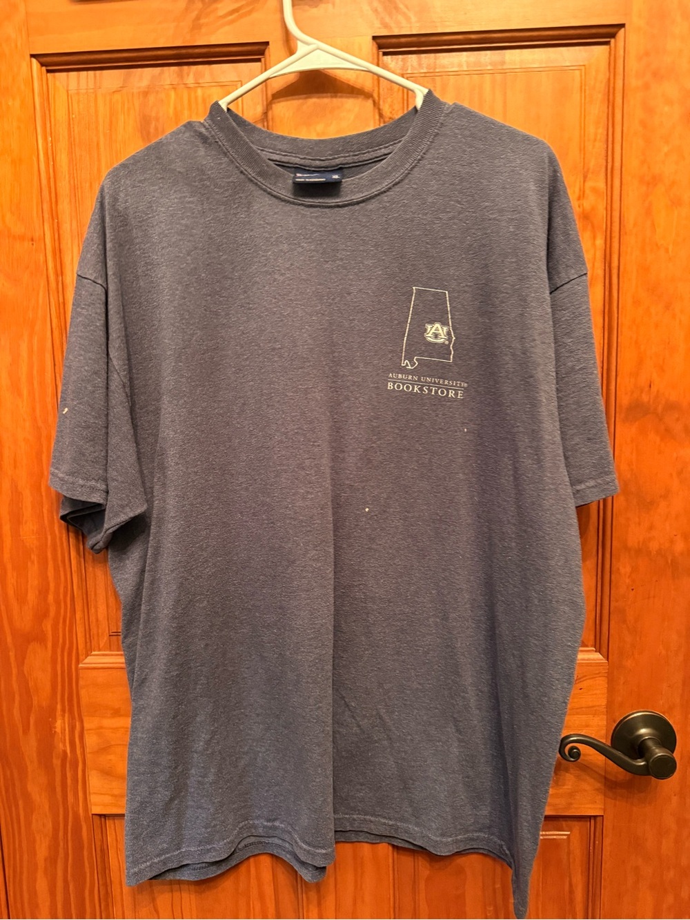 MV Auburn Navy Short-Sleeve T-Shirt with Small Chest Logo